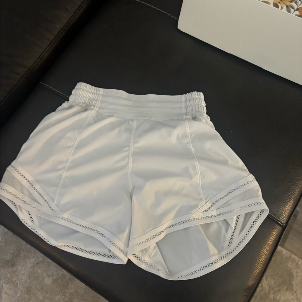 Lululemon White Lace Lined Hottie Hots